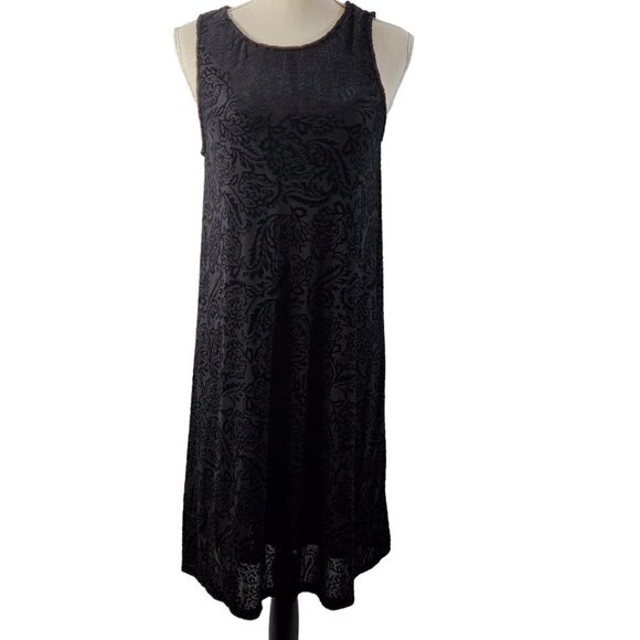 Simply Styled Women's Slip Lined Floral Print Black Dress - Size Medium - Picture 12 of 16